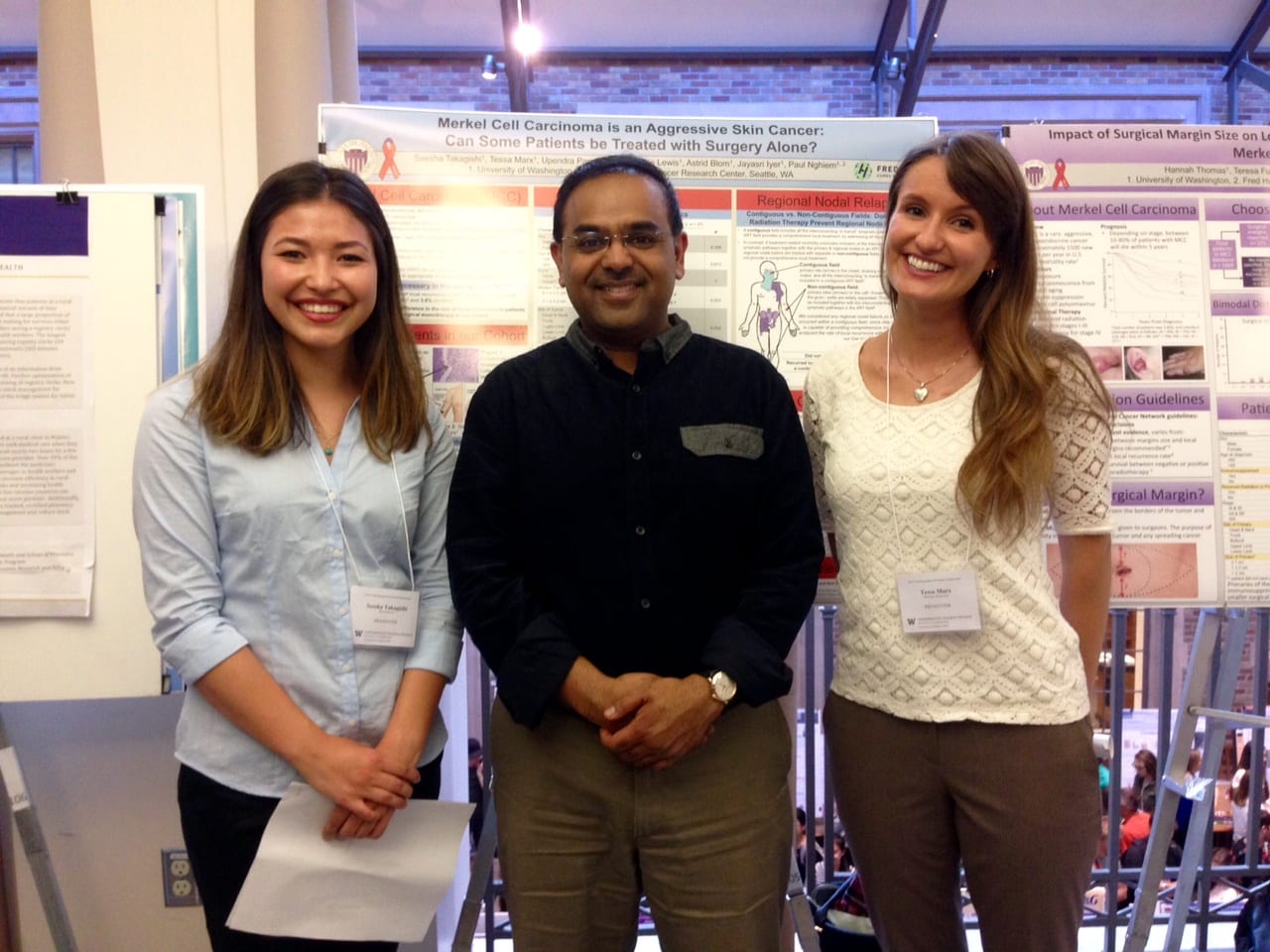 Undergraduate Research Symposium 2015 – Seesha Takagishi, Dr. “P”, and Tessa Marx